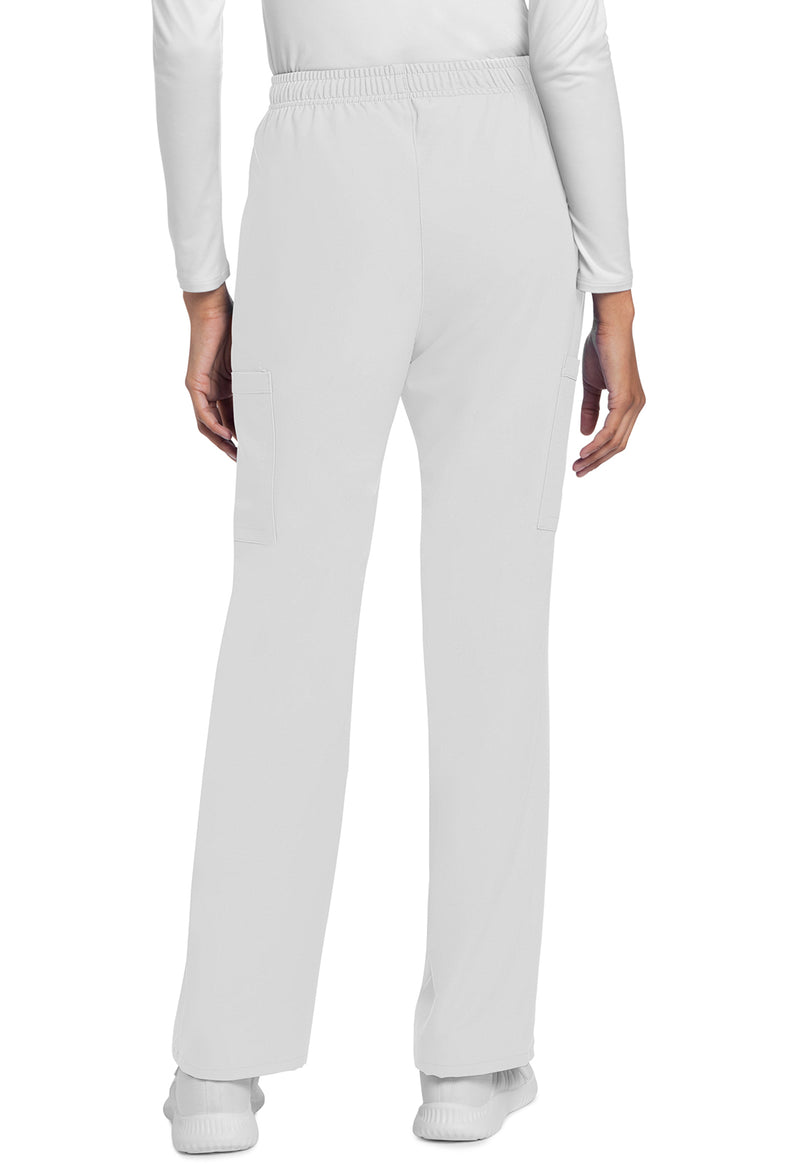 White - Cherokee WW Originals Ultra Women Scrub Pants - Back View