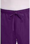 Eggplant - Men's Mid Rise Zip Fly Straight Leg Scrub Pants – Short (View 2)