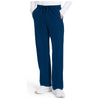 navy - Men's Mid Rise Zip Fly Straight Leg Pant
