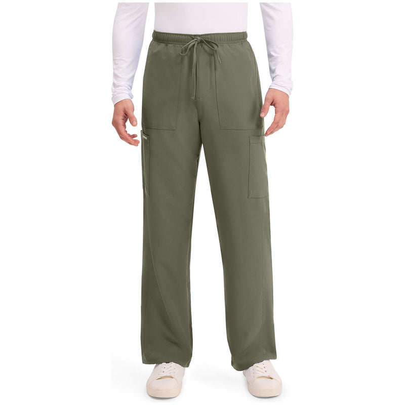 olive - Men's Mid Rise Zip Fly Straight Leg Pant