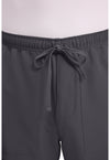 Pewter - Men's Mid Rise Zip Fly Straight Leg Scrub Pants – Short (View 2)