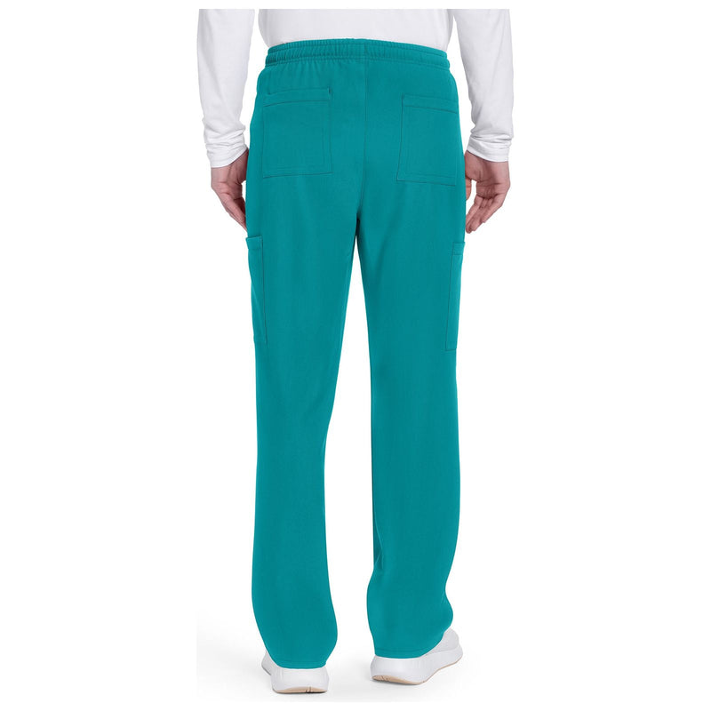 teal blue - Men's Mid Rise Zip Fly Straight Leg Pant
