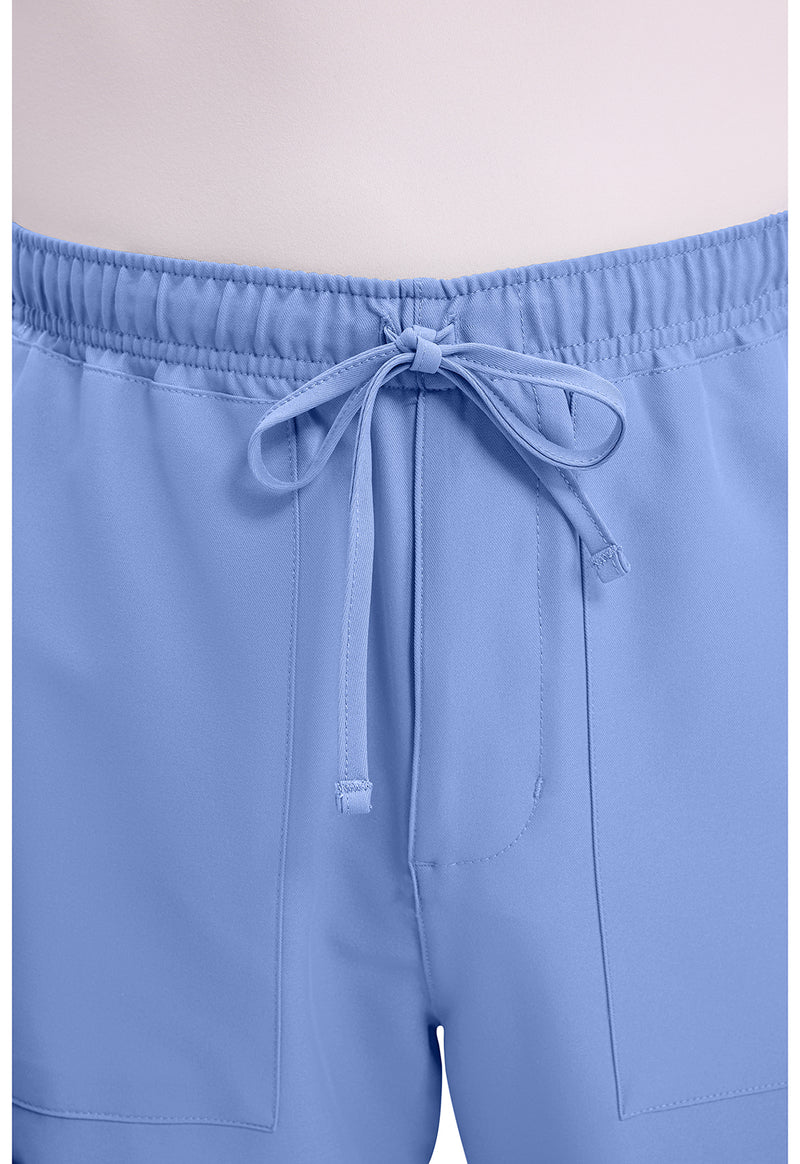 Ciel Blue - Men's Mid Rise Zip Fly Straight Leg Scrub Pants – Tall (View 2)