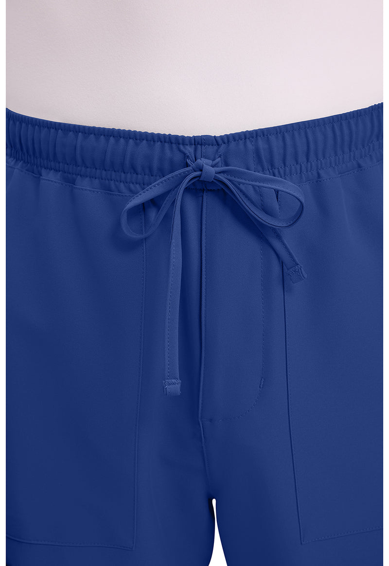 Galaxy Blue - Men's Mid Rise Zip Fly Straight Leg Scrub Pants – Tall (View 2)