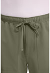 Olive - Men's Mid Rise Zip Fly Straight Leg Scrub Pants – Tall (View 2)