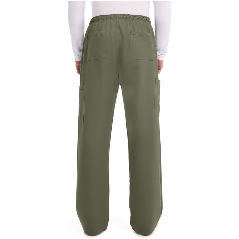olive - Men's Mid Rise Zip Fly Straight Leg Pant