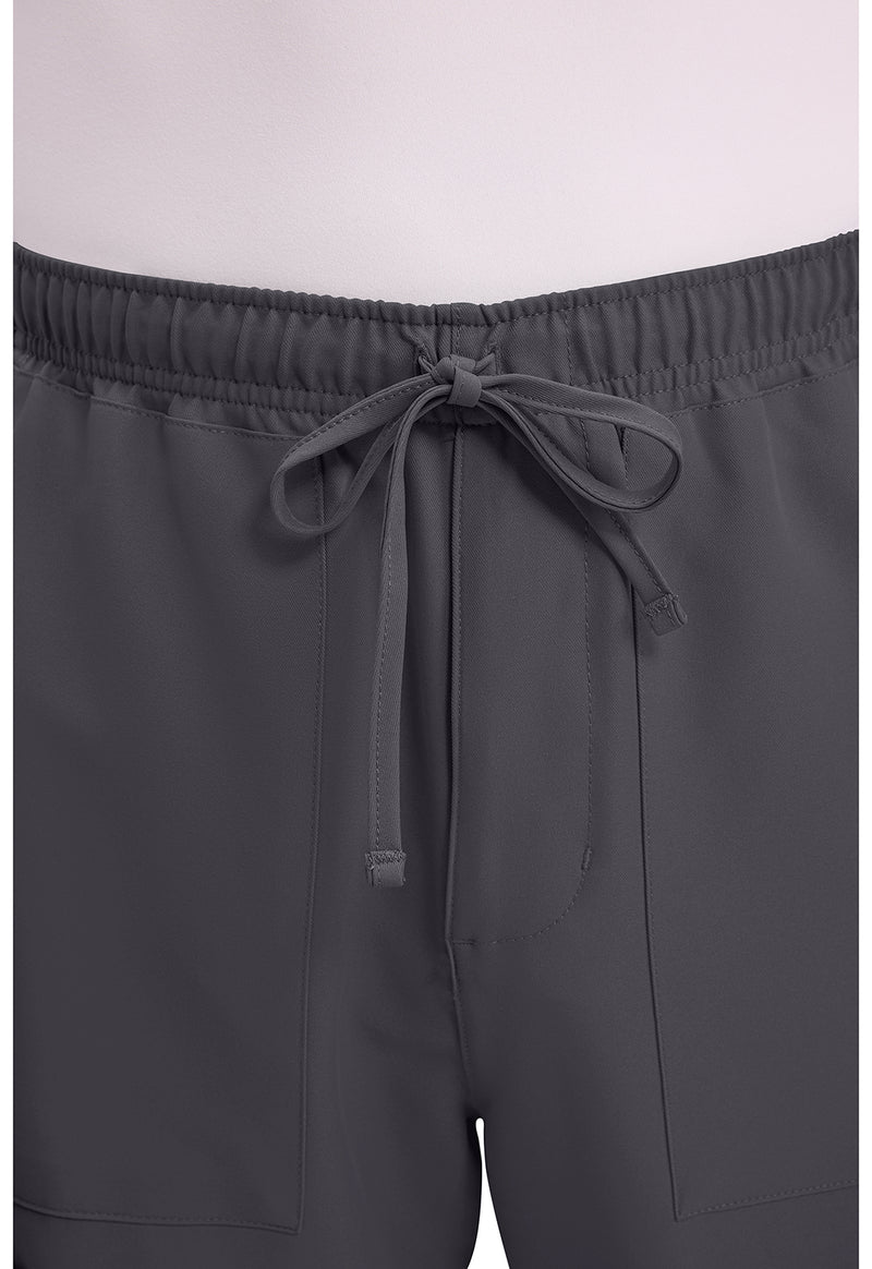 Pewter - Men's Mid Rise Zip Fly Straight Leg Scrub Pants – Tall (View 2)