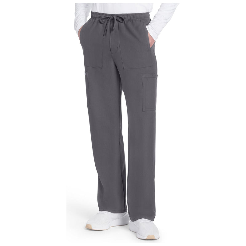 pewter - Men's Mid Rise Zip Fly Straight Leg Pant