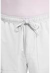 White - Men's Mid Rise Zip Fly Straight Leg Scrub Pants – Tall (View 2)