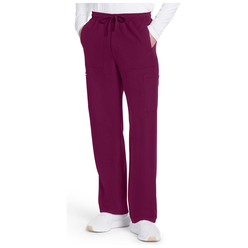 wine - Men's Mid Rise Zip Fly Straight Leg Pant