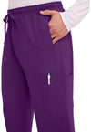 Eggplant - Men's Mid Rise Zip Fly Straight Leg Scrub Pants – Regular (View 3)