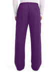 Eggplant - Cherokee WW Originals Ultra Men Scrub Pants - Back View
