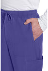 Grape - Men's Mid Rise Zip Fly Straight Leg Scrub Pants – Regular (View 2)