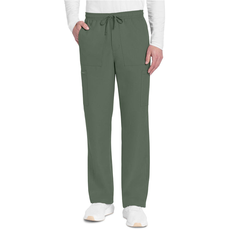 olive - Men's Mid Rise Zip Fly Straight Leg Pant