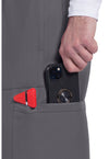 pewter - Men's Mid Rise Zip Fly Straight Leg Pant (View 3)