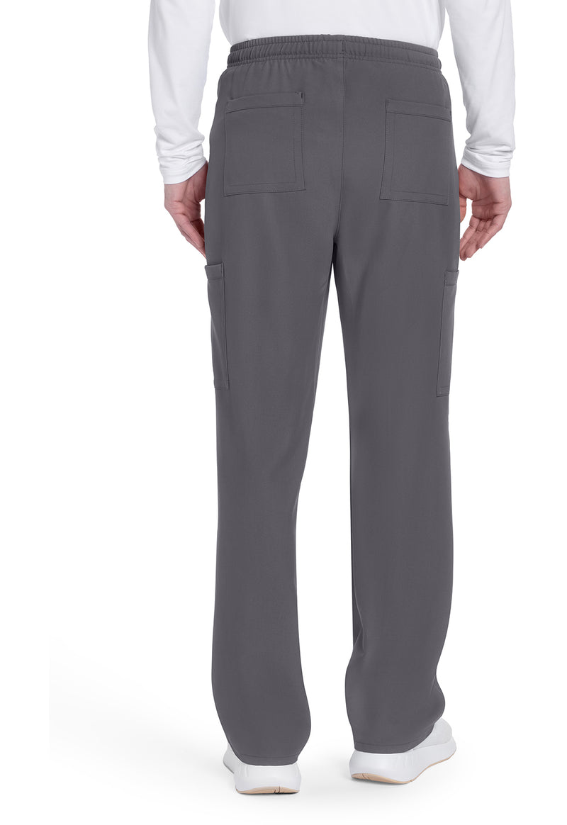Pewter - Cherokee WW Originals Ultra Men Scrub Pants - Back View