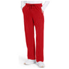 red - Men's Mid Rise Zip Fly Straight Leg Pant