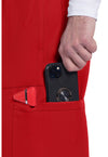 red - Men's Mid Rise Zip Fly Straight Leg Pant (View 3)