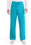 Turquoise - Cherokee WW Originals Ultra Men Scrub Pants - Front View