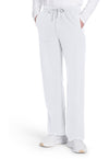 White - Cherokee WW Originals Ultra Men Scrub Pants - Front View