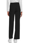 Black - Unisex Mid Rise Drawstring Straight Scrub Pants – Short (Back)