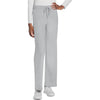 grey - Unisex Mid Rise Drawstring Straight Pant