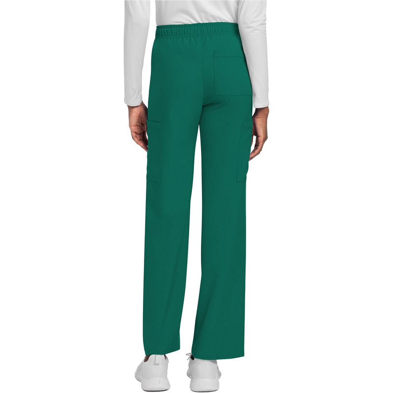 hunter green - Unisex Mid Rise Drawstring Straight Pant