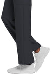 Pewter - Unisex Mid Rise Drawstring Straight Scrub Pants – Short (View 4)
