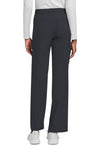 Pewter - Unisex Mid Rise Drawstring Straight Scrub Pants – Short (Back)
