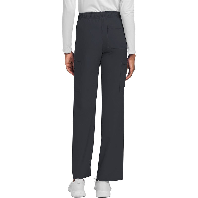 pewter - Unisex Mid Rise Drawstring Straight Pant