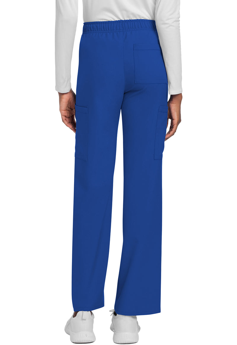 Royal - Unisex Mid Rise Drawstring Straight Scrub Pants – Short (Back)