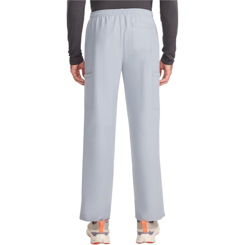 grey - Unisex Mid Rise Drawstring Straight Pant