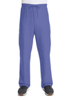Ciel Blue - Unisex Mid Rise Drawstring Straight Scrub Pants