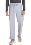 Grey - Unisex Mid Rise Drawstring Straight Scrub Pants