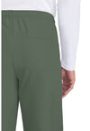 olive - Unisex Mid Rise Drawstring Straight Pant (View 3)