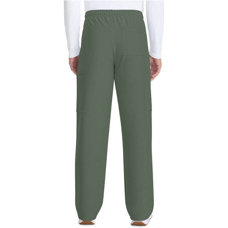 olive - Unisex Mid Rise Drawstring Straight Pant