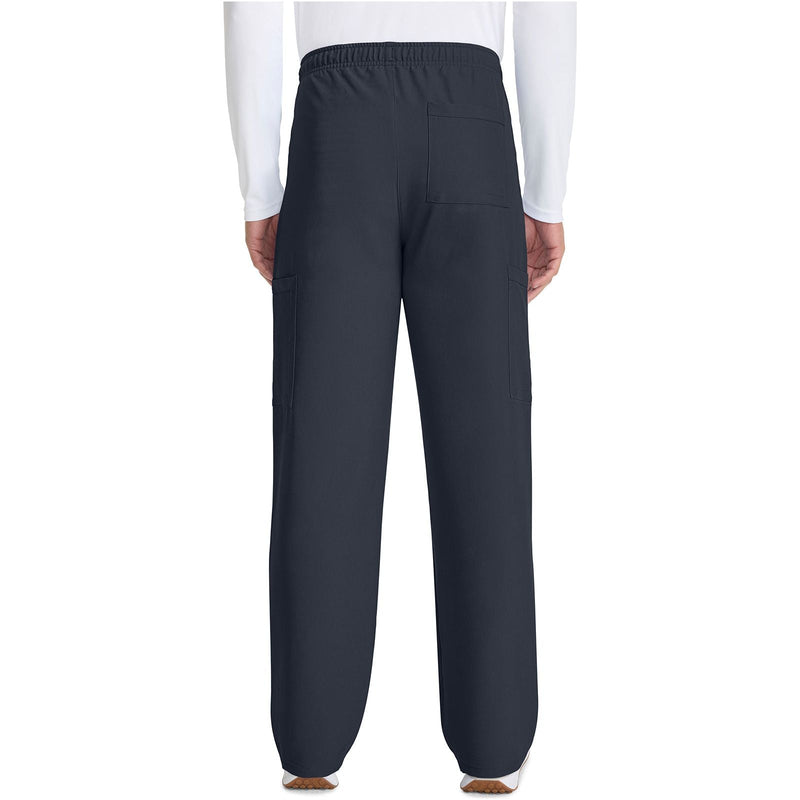 pewter - Unisex Mid Rise Drawstring Straight Pant