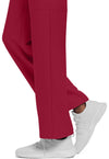 red - Unisex Mid Rise Drawstring Straight Pant (View 4)