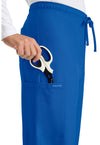 Royal - Unisex Mid Rise Drawstring Straight Scrub Pants – Regular (View 2)