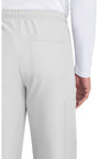 white - Unisex Mid Rise Drawstring Straight Pant (View 3)
