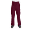 wine - Unisex Mid Rise Drawstring Straight Pant
