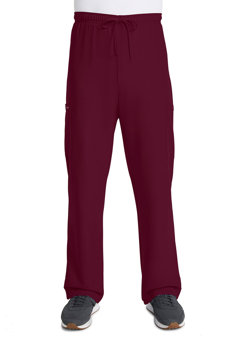 Wine - Cherokee WW Originals Ultra Unisex Scrub Pants - Front View