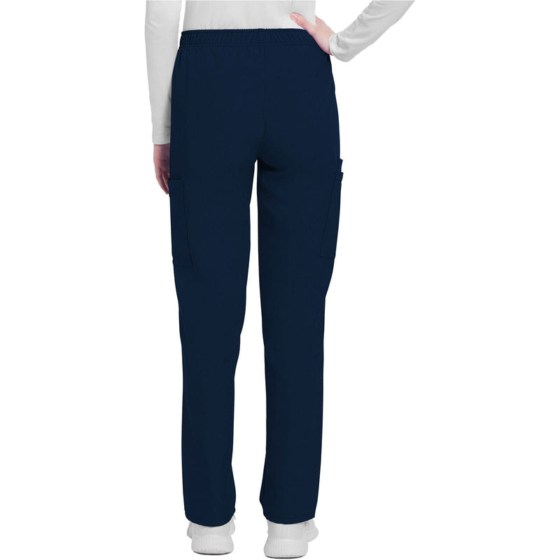 navy - Mid Rise Pull-on Slim Leg Cargo Pant