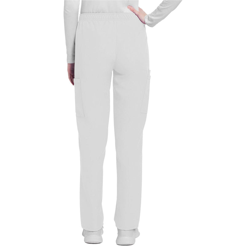 white - Mid Rise Pull-on Slim Leg Cargo Pant