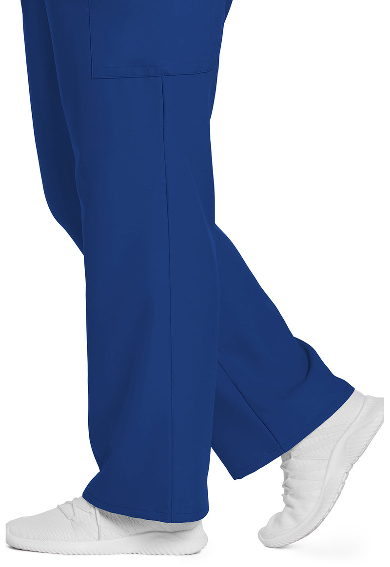 Galaxy Blue - Women's Mid Rise Pull-on Slim Leg Cargo Scrub Pants – Tall (View 4)