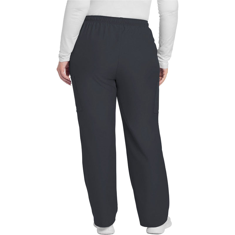 pewter - Mid Rise Pull-on Slim Leg Cargo Pant