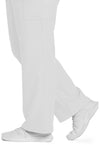 White - Women's Mid Rise Pull-on Slim Leg Cargo Scrub Pants – Tall (View 4)
