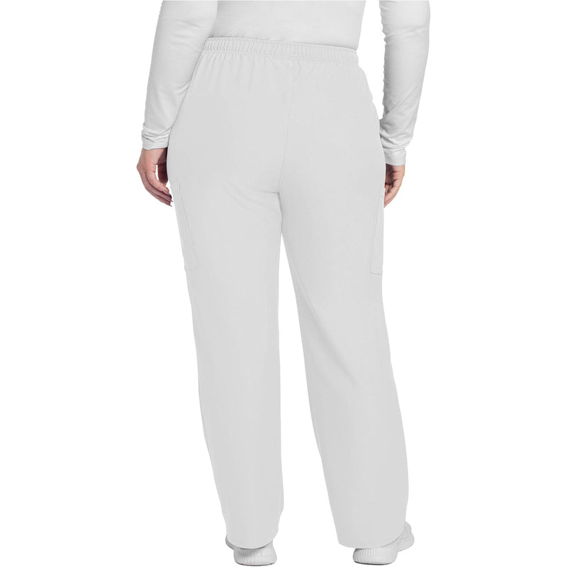 white - Mid Rise Pull-on Slim Leg Cargo Pant