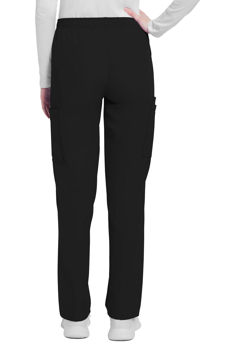 Black - Cherokee WW Originals Ultra Women Scrub Pants - Back View