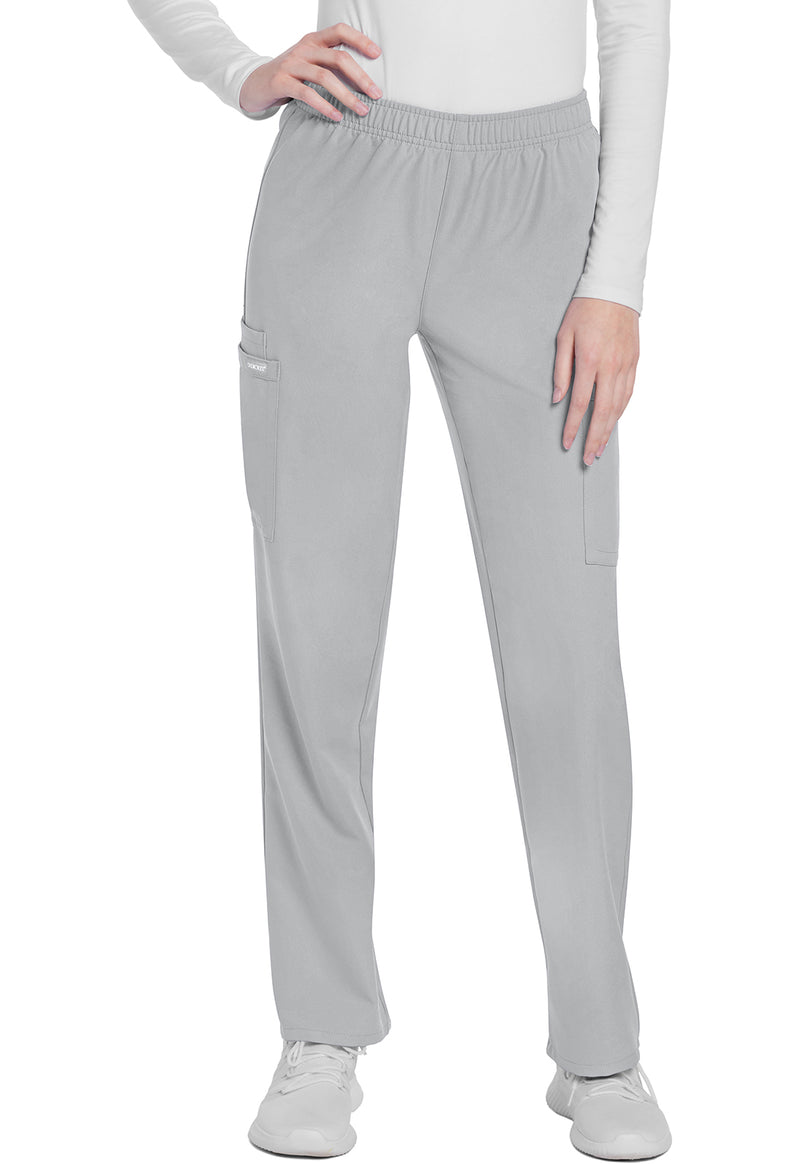 Grey - Cherokee WW Originals Ultra Women Scrub Pants - Front View